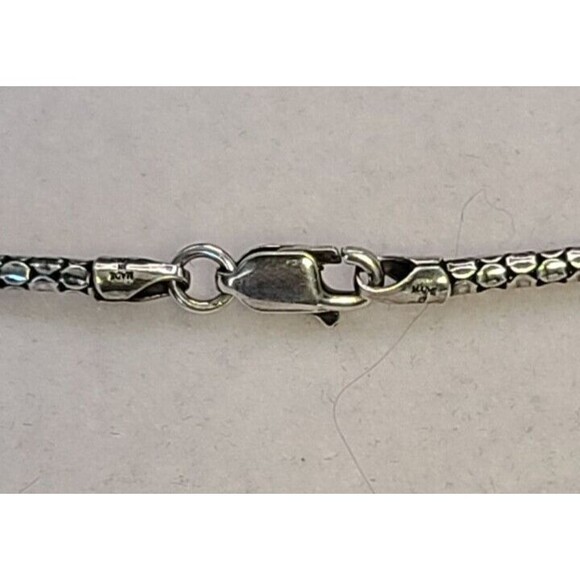 Carolyn Pollack Sterling Silver Blue Lace Agate W/Milor Italian Chain 18" - Picture 5 of 5